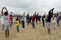 Slough takes Shakha to the Beach!