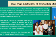 Guru Puja Celebrations at Reading Mandir