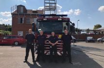 Gillingham Thiruvalluvar Shakha celebrates with Chatham Fire Station